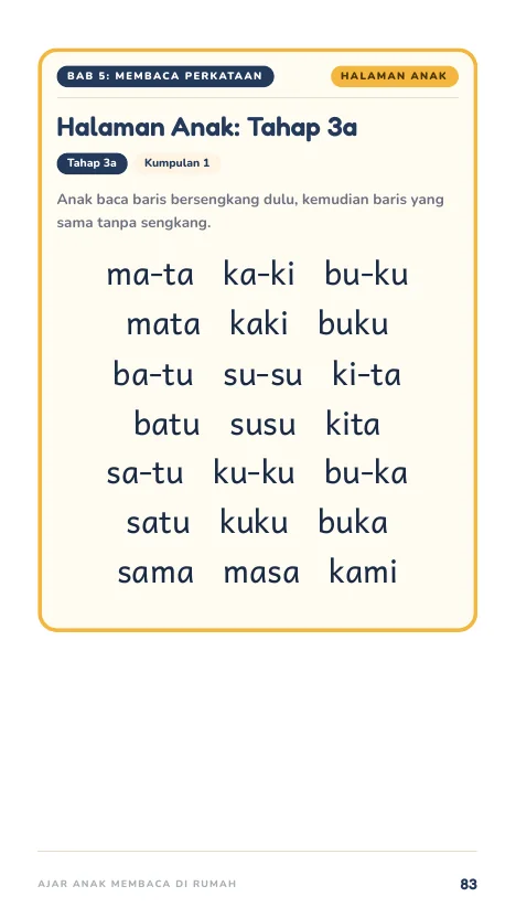 Halaman Anak Tahap 3a